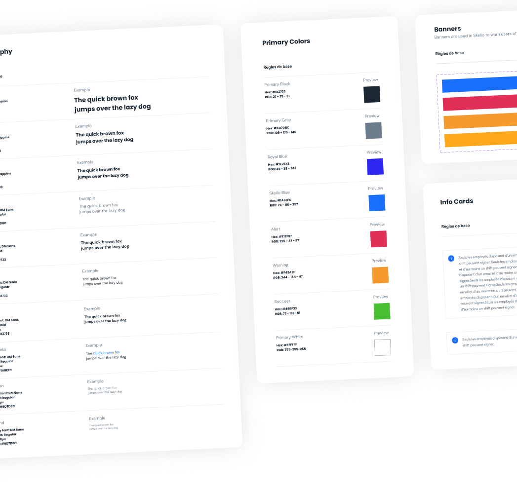 Design system for Skello